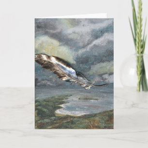 "Last Flight" Feather Greeting Card