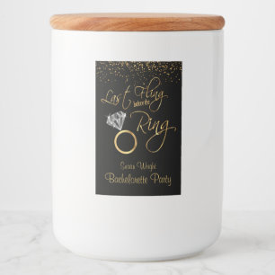 Last Fling Before the Ring Bachelorette - Gold Food Label