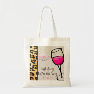 Last Fling Before The Ring Bachelorette Party Tote Bag