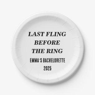 Last Fling Before The Ring Plates – Custom Name