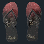 Last Fling Before the Ring - Red  Jandals<br><div class="desc">Flip Flop Shoes ready for you to personalise. Matching products are available or you can just transfer the design to another product. If need be... you can delete all text and start fresh with your own text, colour and font choices with the Zazzle design tool area. ✔Note: Not all template...</div>