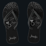 Last Fling Before the Ring - Silver Jandals<br><div class="desc">Bridal to be Flip Flop Shoes ready for you to personalise. ⭐This Product is 100% Customisable. Graphics and / or text can be added, deleted, moved, resized, changed around, rotated, etc... 99% of my designs in my store are done in layers. This makes it easy for you to resize and...</div>