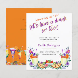 Last Fling Fiesta Cocktails Tacos Bachelorette