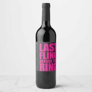 last fling wine label