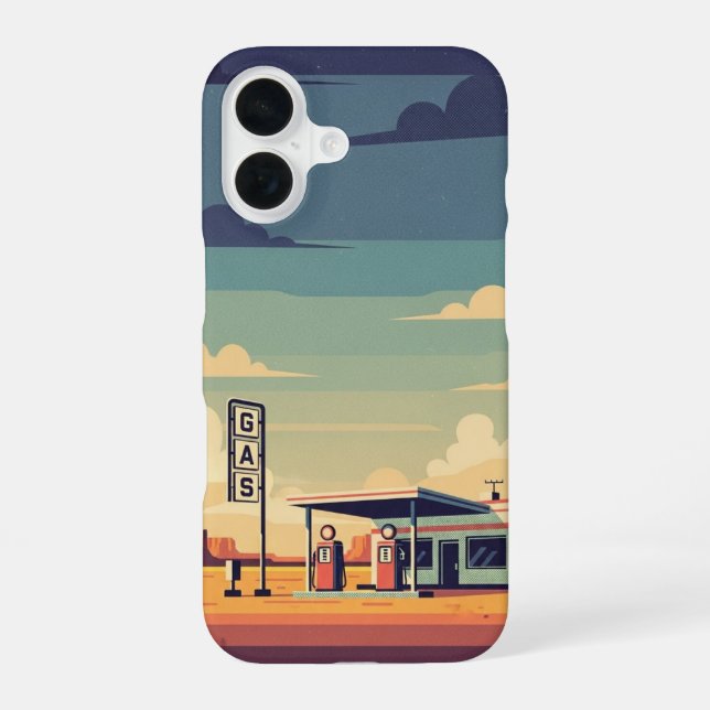 Last Gas Stop iPhone 16 Case (Back)