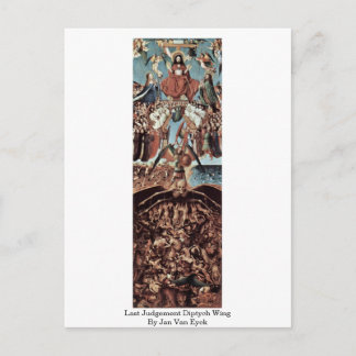 Last Judgement Diptych Wing By Jan Van Eyck Postcard