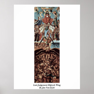 Last Judgement Diptych Wing By Jan Van Eyck Poster