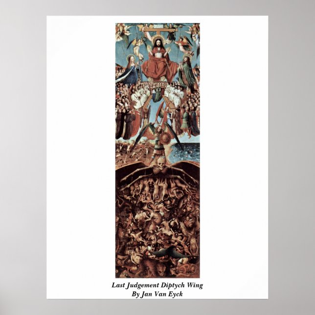 Last Judgement Diptych Wing By Jan Van Eyck Poster (Front)