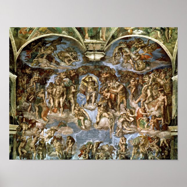 Last Judgement, from the Sistine Chapel, 1538-41 Poster (Front)