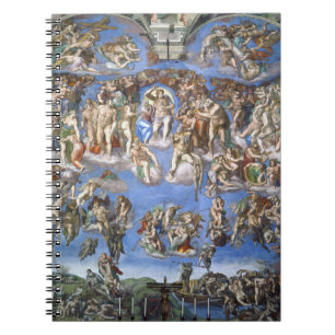 Last Judgement From The Sistine Chapel By Michelan Notebook