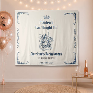 Last Knight Out Mediaeval Bachelorette Party Tapestry