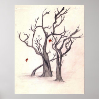 Last Leaves of Autumn Poster