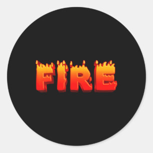 Last Minute Family Couples Halloween Fire And Ice Classic Round Sticker