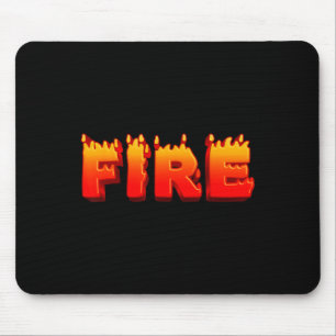 Last Minute Family Couples Halloween Fire And Ice  Mouse Pad