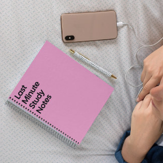 Last Minute Study Notebook