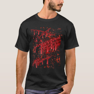 Last Minutes Bloody Halloween Costume Couples Men T-Shirt