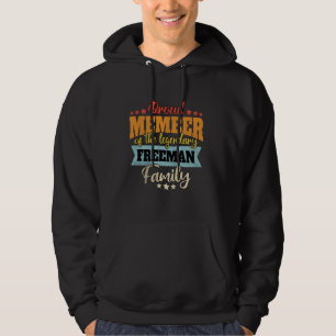 Last Name Freeman Family Freeman Name Freeman Hoodie