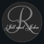Last Name Initial R plus First Names Black Sticker<br><div class="desc">Last Name Initial R plus First Names Black Sticker
Recipient of a Red Ribbon Award!</div>