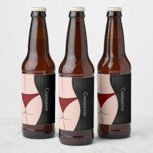Last Night Of Freedom Bachelor Party Beer Bottle Label