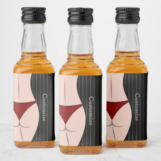 Last Night Of Freedom Bachelor Party Liquor Bottle Label (Bottles)