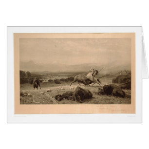 Last of the Buffalo Bierstadt (0137A) - Unrestored