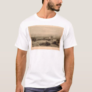 Last of the Buffalo Bierstadt (0137A) - Unrestored T-Shirt