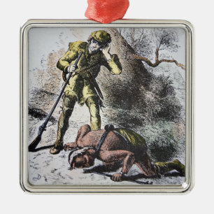 'Last of the Mohicans' by James Fenimore Cooper (1 Metal Tree Decoration