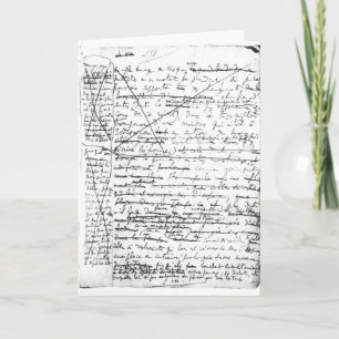 Last page of 'A la Recherche du Temps Perdu' Card