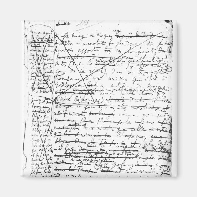 Last page of 'A la Recherche du Temps Perdu' Magnet (Front)