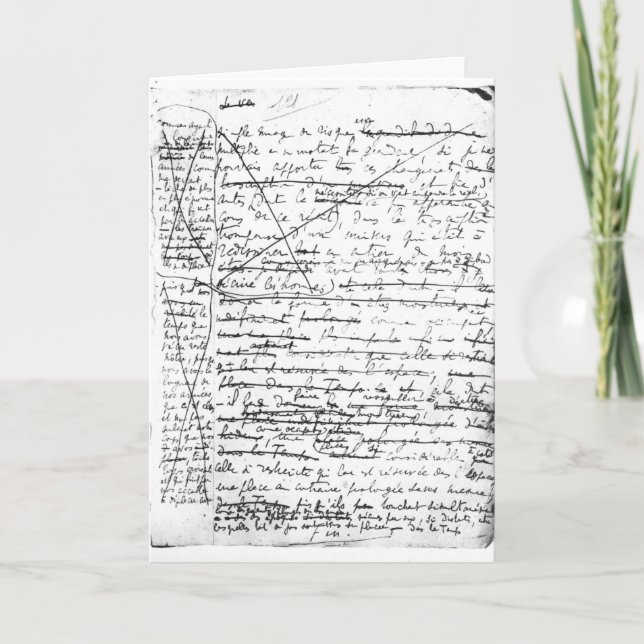 Last page of 'A Search for Lost Time' Card (Front)