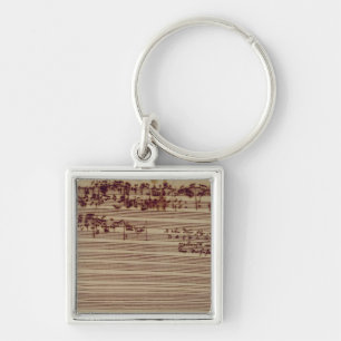 Last page of The Art of Fugue, 1740s Key Ring