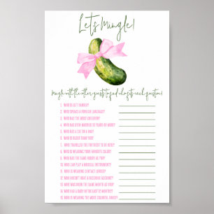 Last Pickle, Let's Mingle Shower Game Poster