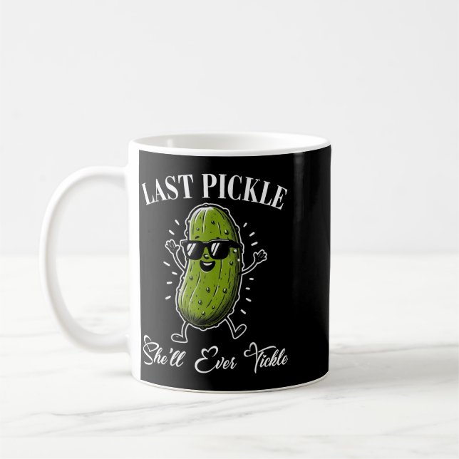 Last Pickle Shell Tickle Bachelor Party Humour Coffee Mug (Left)