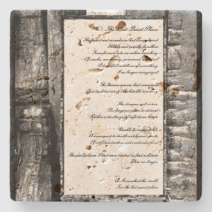 Last Quiet Place Stone Coaster