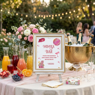 Last Rodeo Bachelorette Mimosa Bar Table Sign