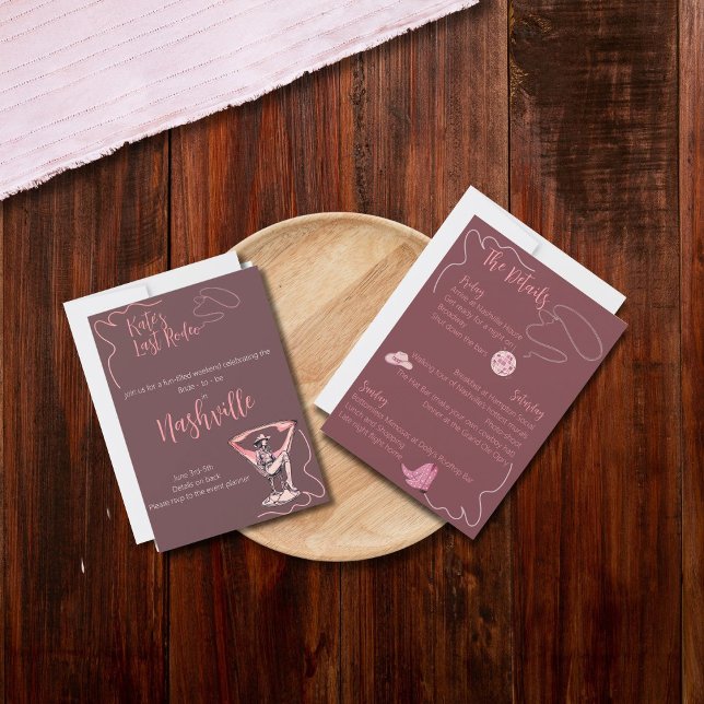 Last Rodeo Bachelorette Party Invitation (Creator Uploaded)