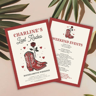 Last Rodeo Bachelorette Weekend Invitation