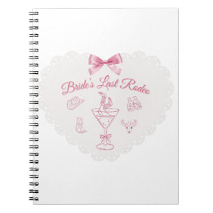“Last Rodeo” Bride Tribe Western Bachelorette Notebook