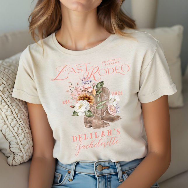 Last Rodeo Chic Cowgirl Boots Western Bachelorette Tri-Blend Shirt (Last Rodeo Chic Cowgirl Boots Western Bachelorette Tri-Blend Shirt)