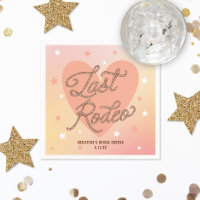 Last Rodeo Cowboy Boots Retro Heart Bridal Shower