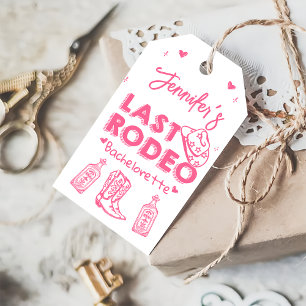Last Rodeo Cowgirl Bachelorette Party Gift Tags