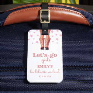 Last Rodeo Cowgirl Bachelorette Weekend Luggage Tag
