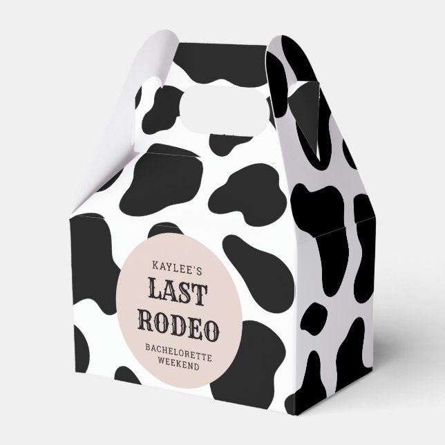 Last Rodeo Cowgirl Bachelorette Weekend Party Favour Box (Front Side)