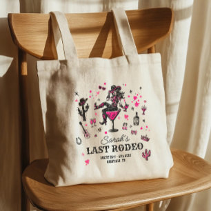 Last Rodeo Cowgirl Fun Nash Bash Bachelorette Tote Bag