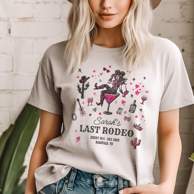 Last Rodeo Cowgirl Fun Nash Bash Bachelorette Tri-Blend Shirt (Creator Uploaded)