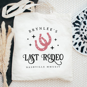 Last Rodeo Horseshoes Bachelorette Party Tote Bag