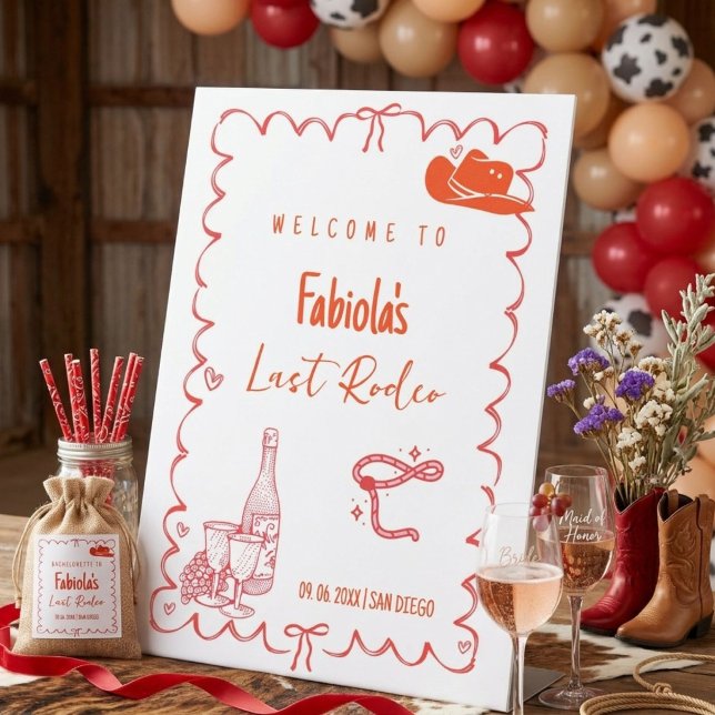 Last Rodeo Narshivlle Bachelorette  Welcome sign (Creator Uploaded)