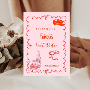 Last Rodeo Narshivlle Bachelorette Welcome sign