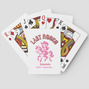 last rodeo pony pink playing cards
