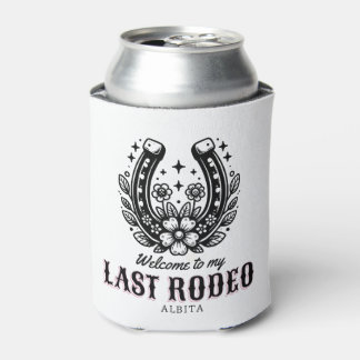 last rodeo western bachelorette party custom name can cooler